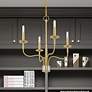 1_Livex Lighting Lisbon 22" Satin Brass 4-Light Traditional Chandelier