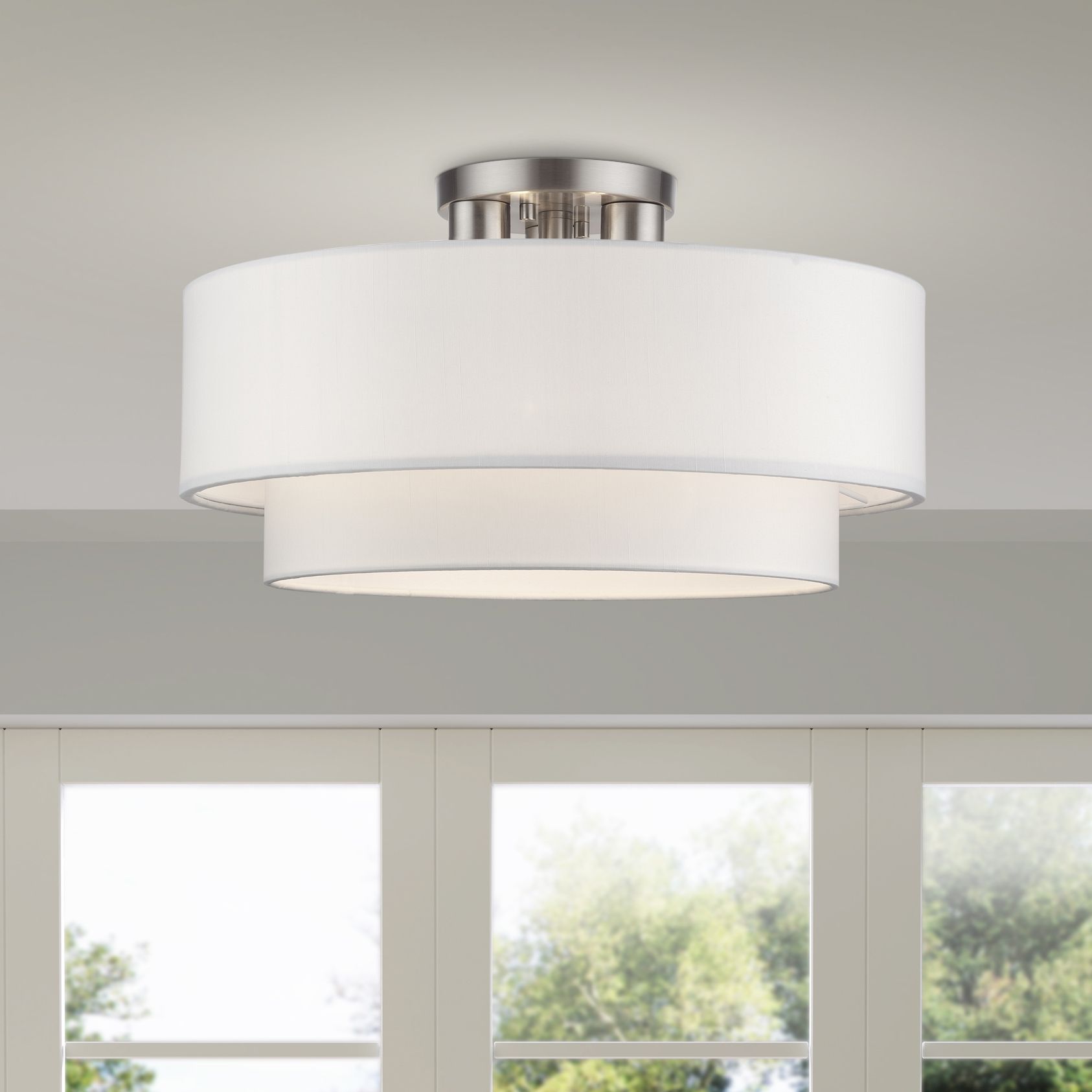 Livex Lighting Manorwood Brushed Nickel Collection