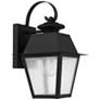 2_Livex Lighting Mansfield 12 1/2" High Black Outdoor Wall Light