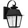 Livex Lighting Mansfield 12 1/2" High Black Outdoor Wall Light