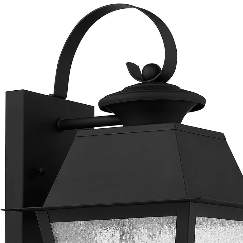 Image 3 Livex Lighting Mansfield 12 1/2" High Black Outdoor Wall Light more views