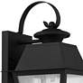 3_Livex Lighting Mansfield 12 1/2" High Black Outdoor Wall Light more views