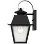 5_Livex Lighting Mansfield 12 1/2" High Black Outdoor Wall Light more views