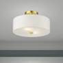 1_Livex Lighting Meridian 13" 2-Light Satin Brass Semi Flush Fixture