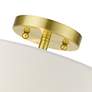 7_Livex Lighting Meridian 13" 2-Light Satin Brass Semi Flush Fixture more views