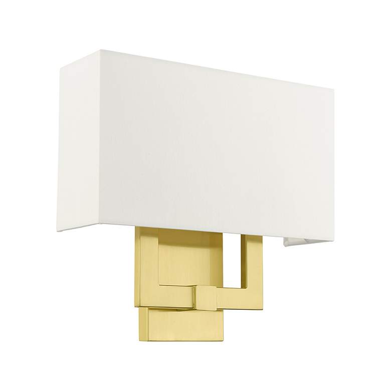 Image 3 Livex Lighting Meridian 13" Wide 2-Light Satin Brass ADA Sconce more views