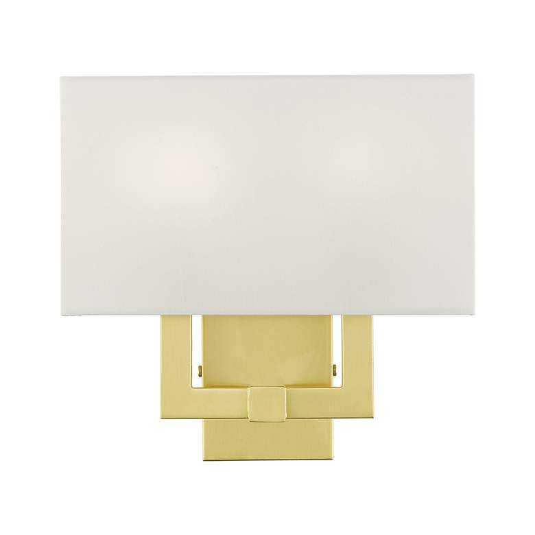 Image 4 Livex Lighting Meridian 13" Wide 2-Light Satin Brass ADA Sconce more views