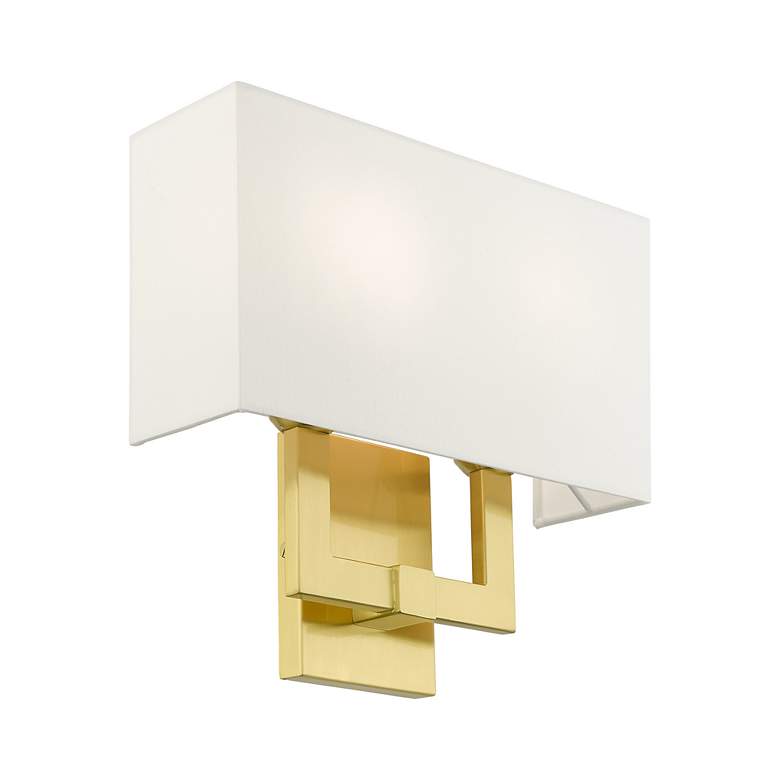 Image 7 Livex Lighting Meridian 13" Wide 2-Light Satin Brass ADA Sconce more views