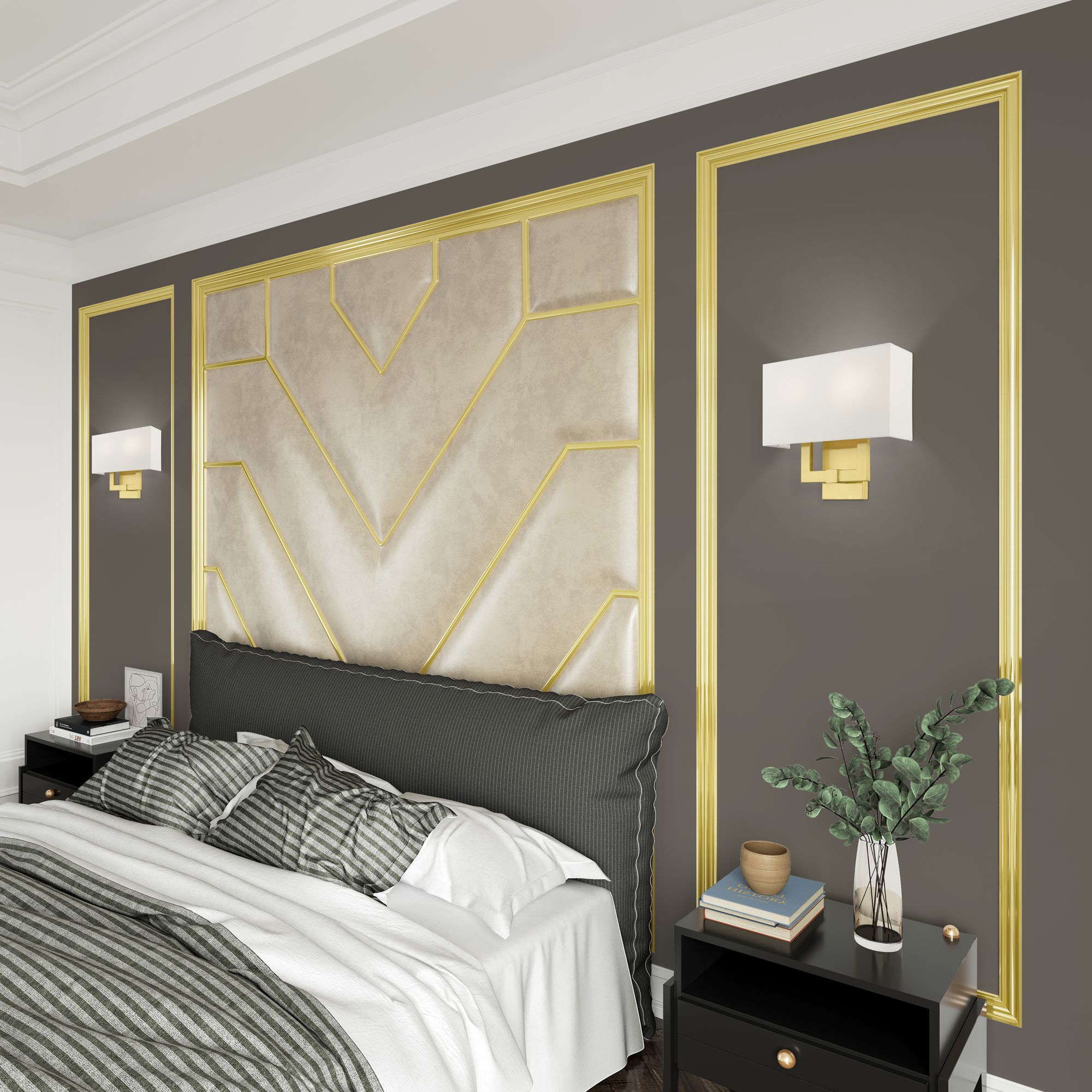 Livex Lighting Meridian 13" Wide 2-Light Satin Brass ADA Sconce