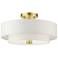 Livex Lighting Meridian 15" Wide Satin Brass Ceiling Light