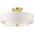 Livex Lighting Meridian 15" Wide Satin Brass Ceiling Light