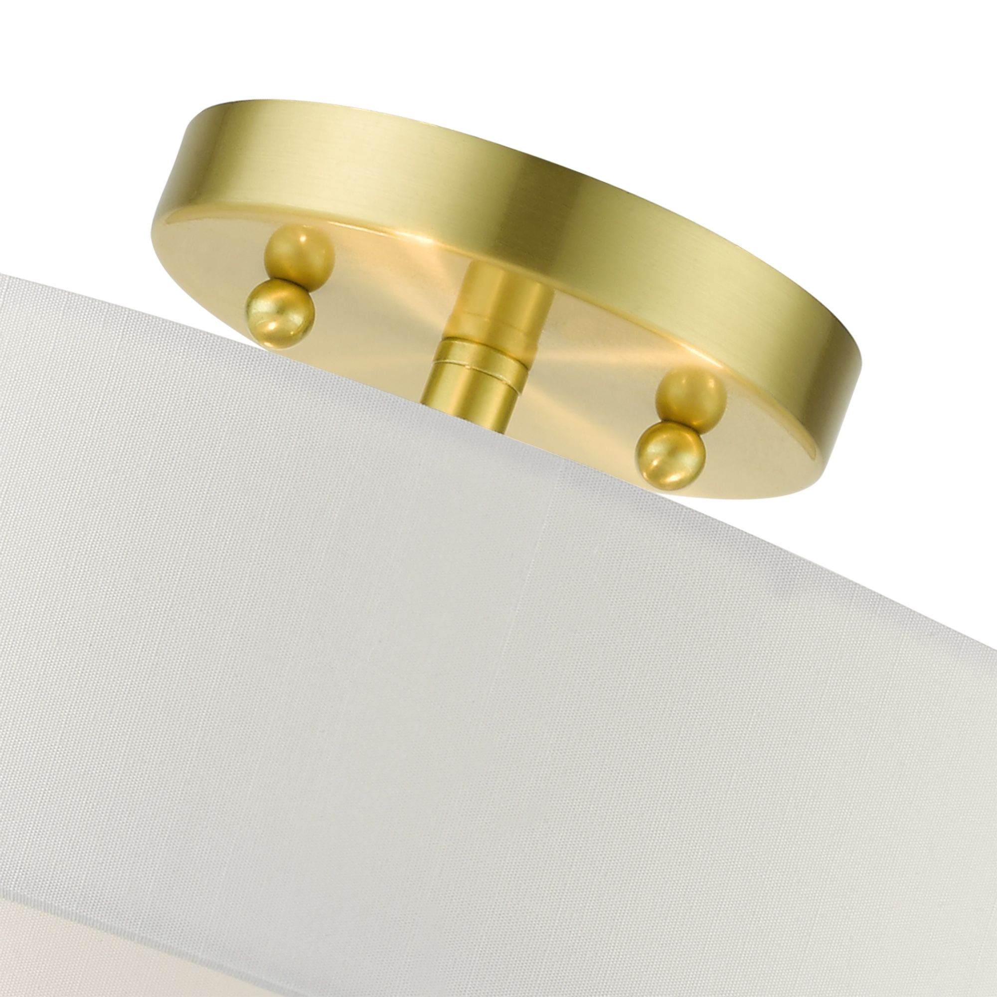 Livex Lighting Meridian 15" Wide Satin Brass Ceiling Light in scene