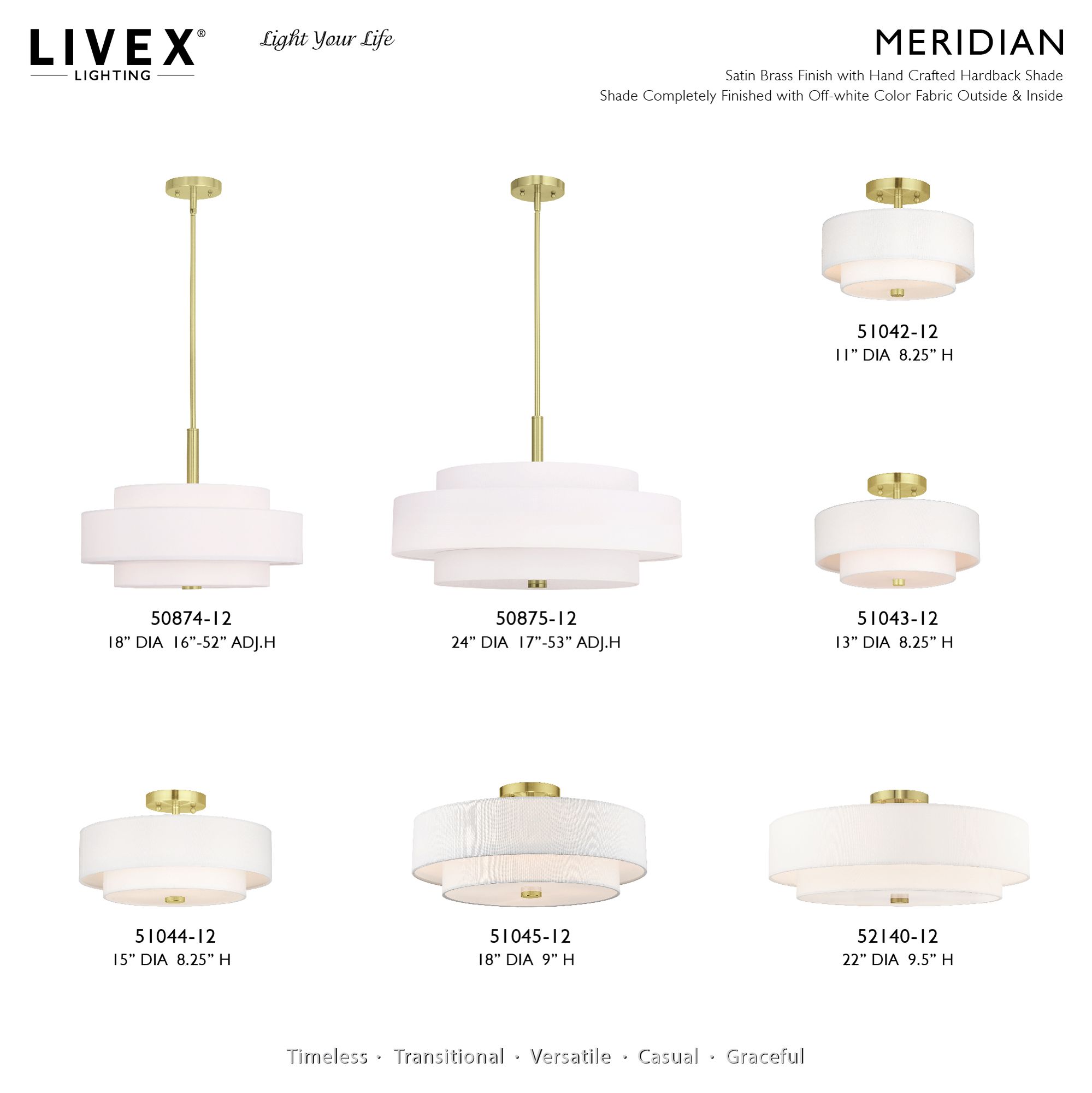 Livex Lighting Meridian 15" Wide Satin Brass Ceiling Light in scene
