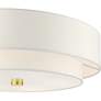 Livex Lighting Meridian 22" Wide Satin Brass Off-White Ceiling Light in scene