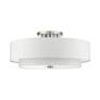 3_Livex Lighting Meridian 30" Brushed Nickel Double Drum Ceiling Light more views