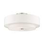 4_Livex Lighting Meridian 30" Brushed Nickel Double Drum Ceiling Light more views