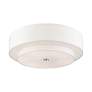 5_Livex Lighting Meridian 30" Brushed Nickel Double Drum Ceiling Light more views