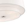 7_Livex Lighting Meridian 30" Brushed Nickel Double Drum Ceiling Light more views