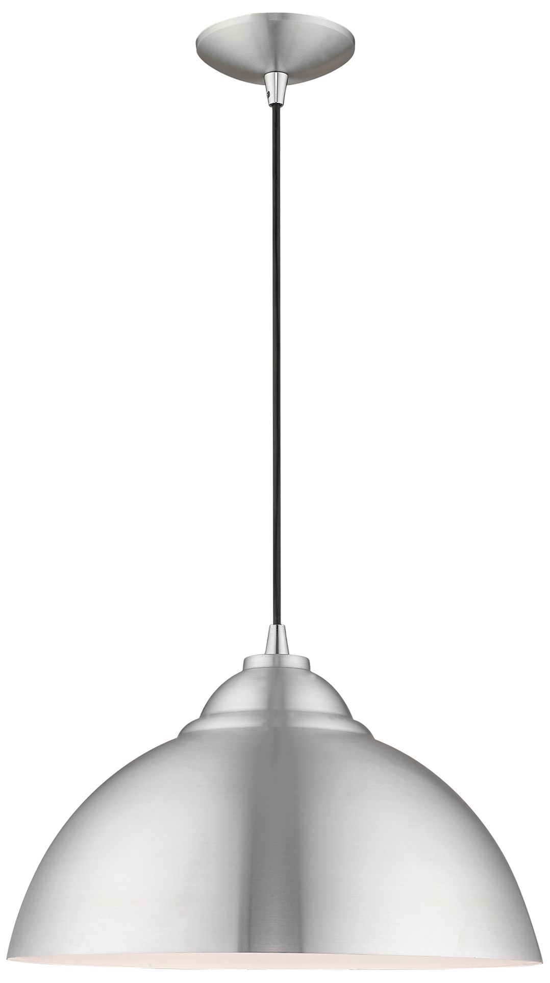 Livex Lighting Metal Shade Mini Pendants Silver Collection