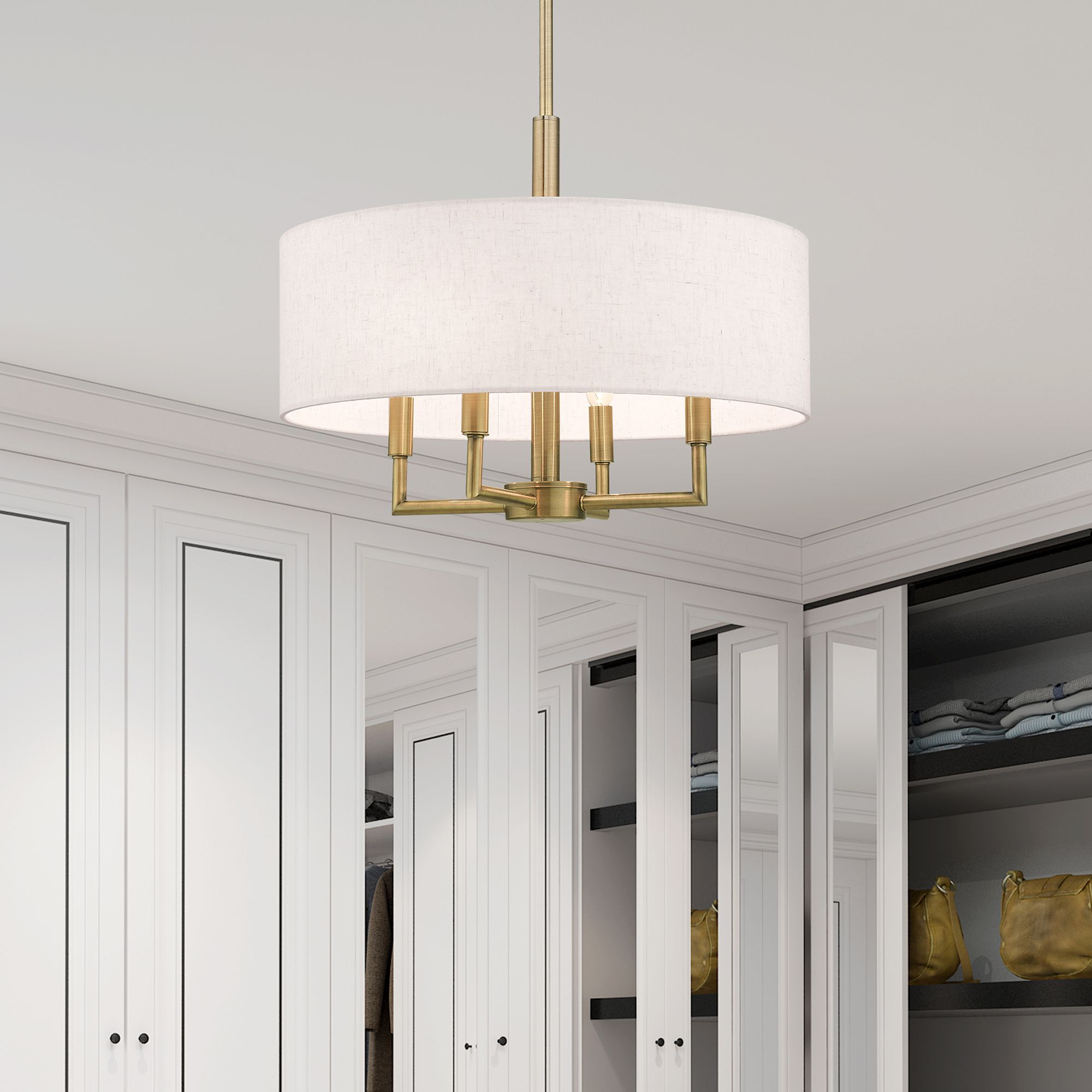 Livex Lighting Monroe Brass - Antique Brass Collection