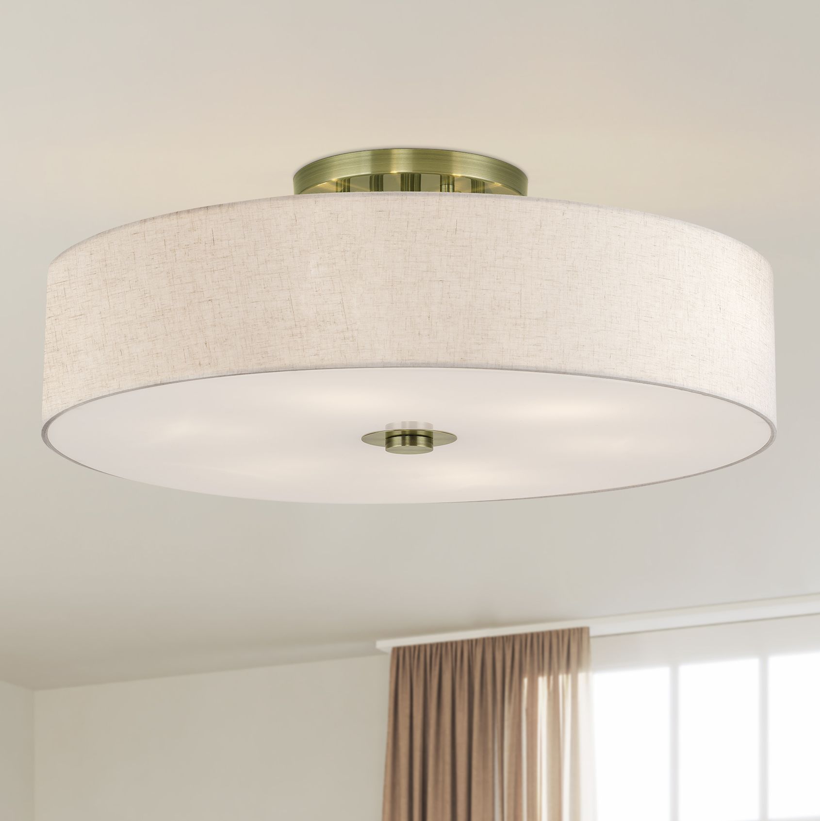 Livex Lighting Monroe Brass - Antique Brass Collection