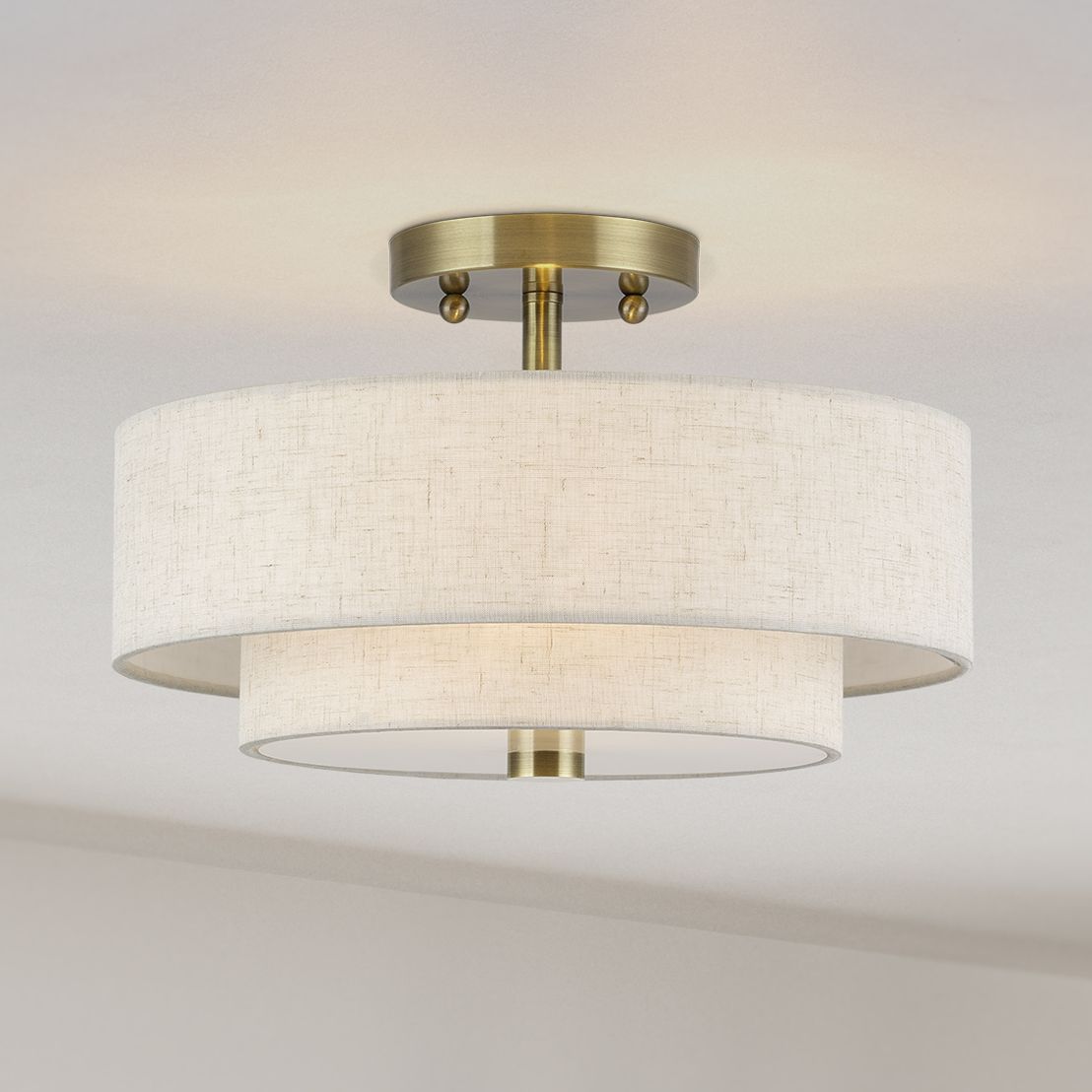 Livex Lighting Monroe Brass - Antique Brass Collection