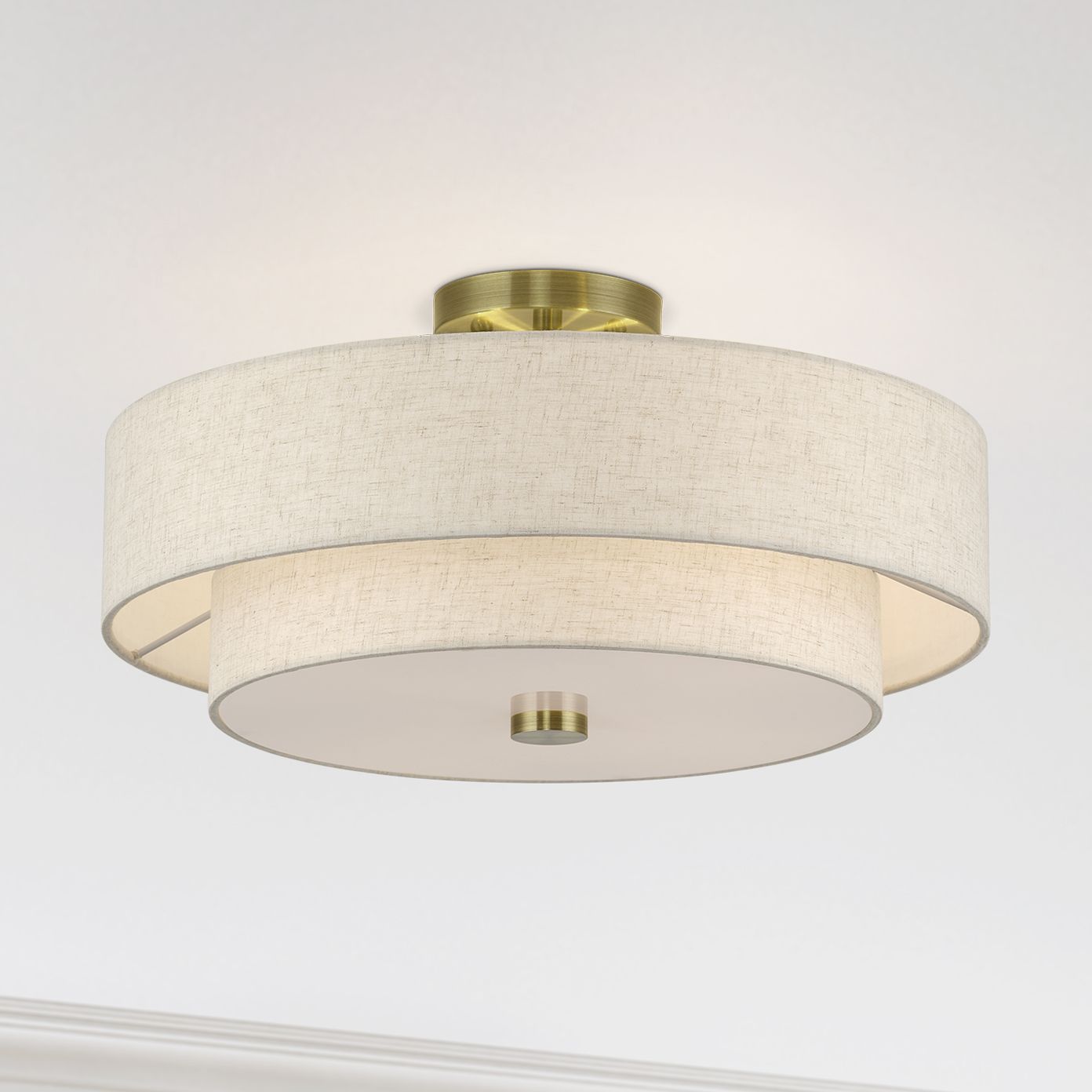 Livex Lighting Monroe Brass - Antique Brass Collection