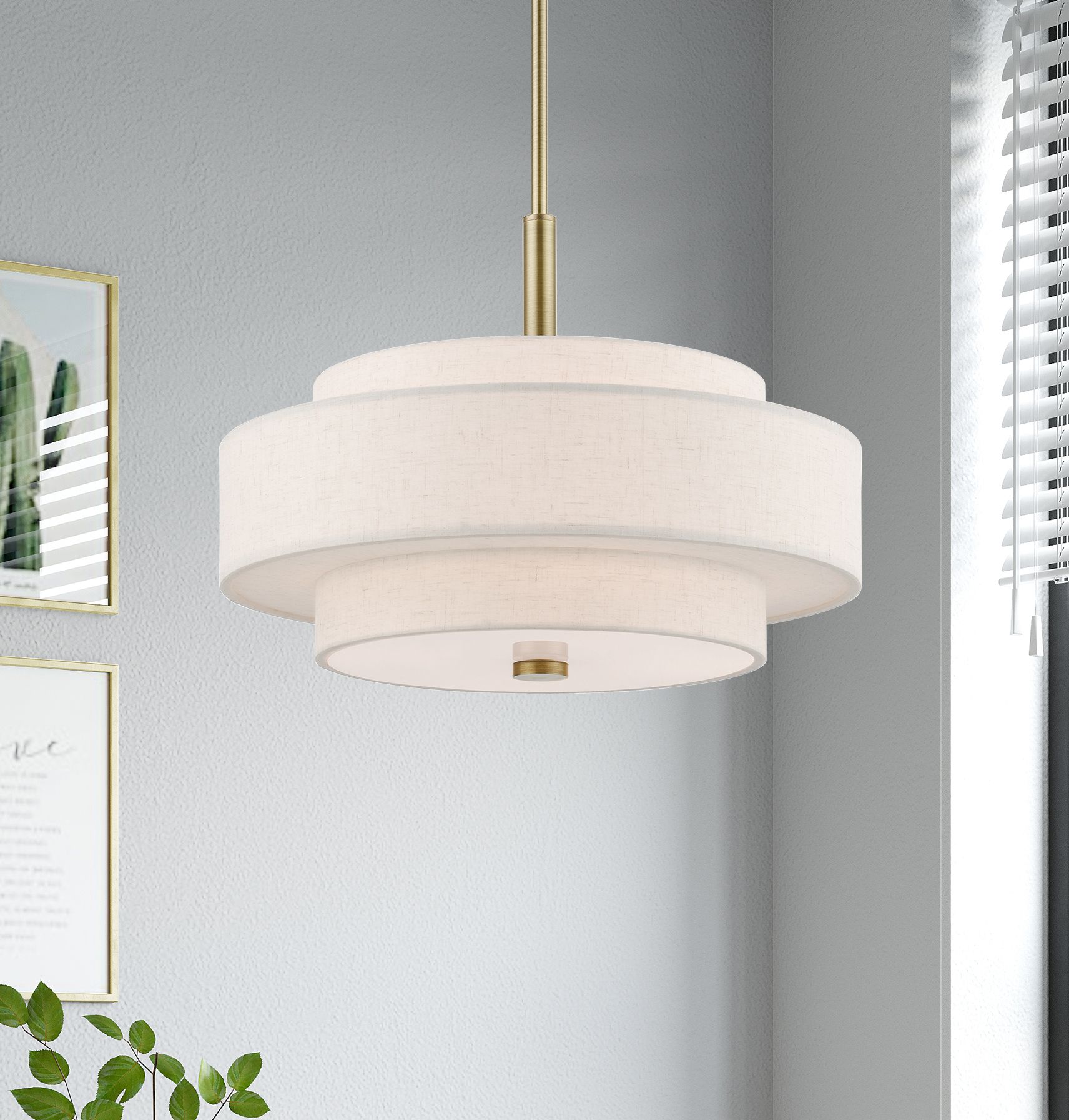 Livex Lighting Monroe Brass - Antique Brass Collection