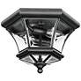 1_Livex Lighting Monterey 10 1/2" Wide Black Outdoor Ceiling Light