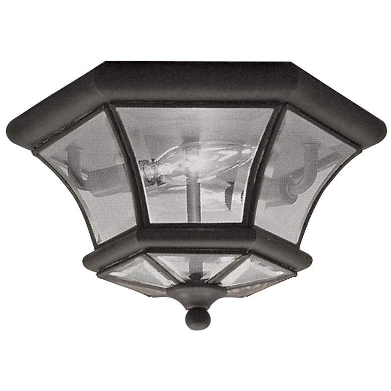 Image 2 Livex Lighting Monterey 10 1/2" Wide Bronze Outdoor Ceiling Light
