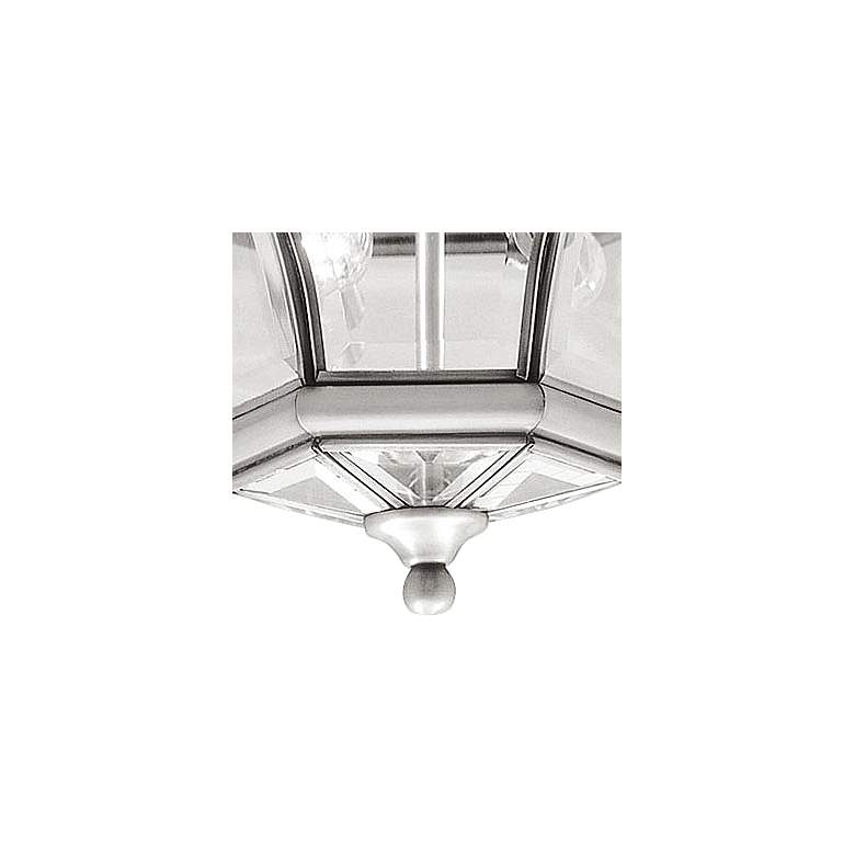 Image 2 Livex Lighting Monterey 10 1/2" Wide Nickel Outdoor Ceiling Light more views