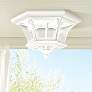 1_Livex Lighting Monterey 10 1/2" Wide White Outdoor Ceiling Light