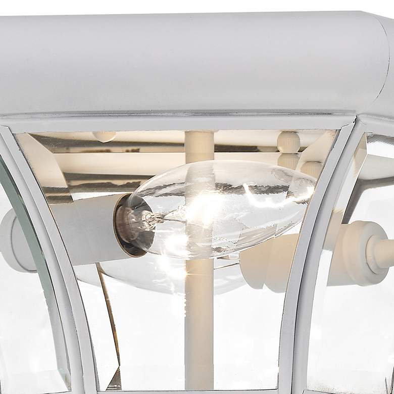 Image 3 Livex Lighting Monterey 10 1/2" Wide White Outdoor Ceiling Light more views