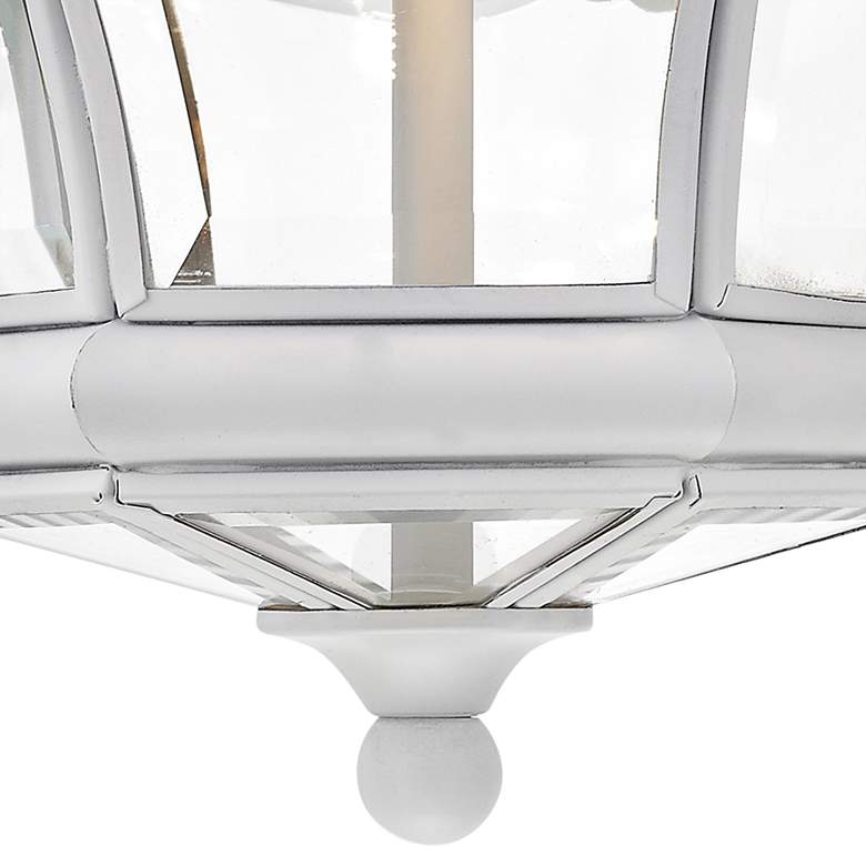 Image 4 Livex Lighting Monterey 10 1/2" Wide White Outdoor Ceiling Light more views