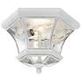 5_Livex Lighting Monterey 10 1/2" Wide White Outdoor Ceiling Light more views