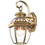 2_Livex Lighting Monterey 12 1/2" High Antique Brass Outdoor Wall Light