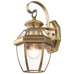 Livex Lighting Monterey 12 1/2" High Antique Brass Outdoor Wall Light