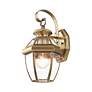 3_Livex Lighting Monterey 12 1/2" High Antique Brass Outdoor Wall Light more views