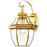 3_Livex Lighting Monterey 13" High Polished Brass Outdoor Wall Light
