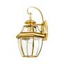 5_Livex Lighting Monterey 13" High Polished Brass Outdoor Wall Light more views