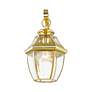 6_Livex Lighting Monterey 13" High Polished Brass Outdoor Wall Light more views