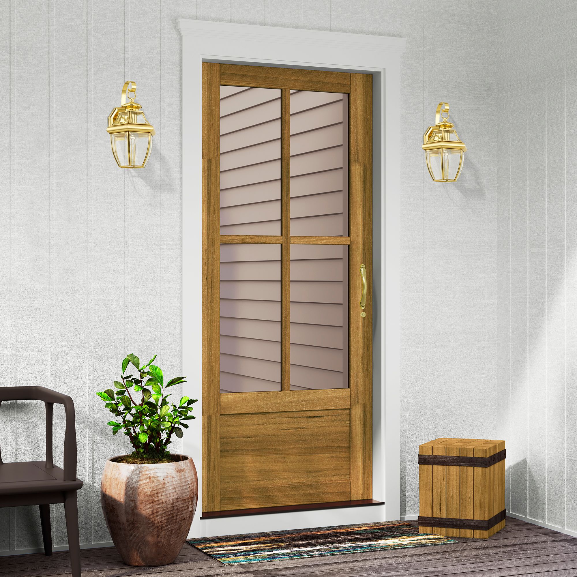 Livex Lighting Monterey 13" High Polished Brass Outdoor Wall Light in scene