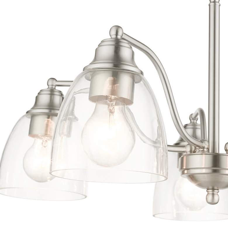 Image 7 Livex Lighting Montgomery 24" Wide Brushed Nickel 5-Light Chandelier more views
