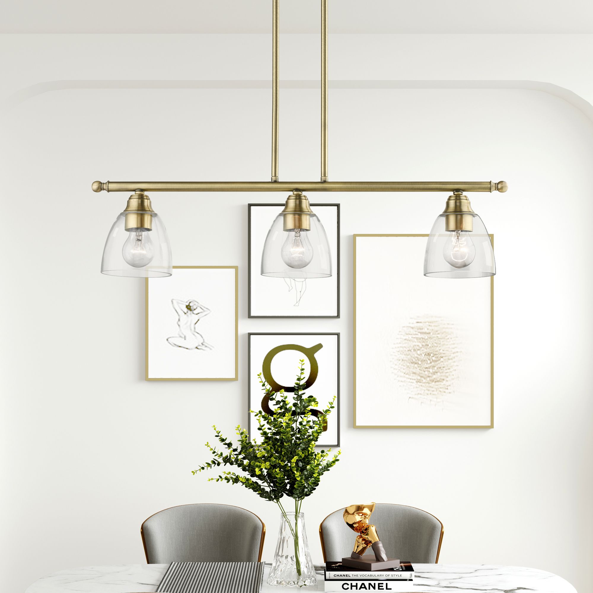 Livex Lighting Montgomery Brass - Antique Brass Collection