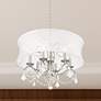 2_Livex Lighting New Castle 24" Wide Brushed Nickel Shade Chandelier