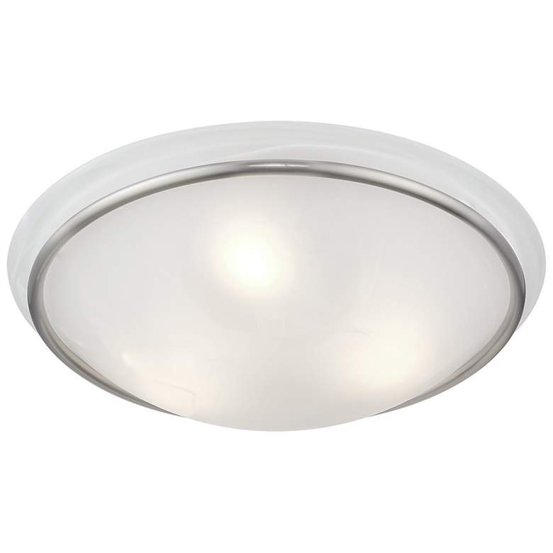 Image 6 Livex Lighting Newburgh 16" Wide 3-Light Brushed Nickel Ceiling Light more views