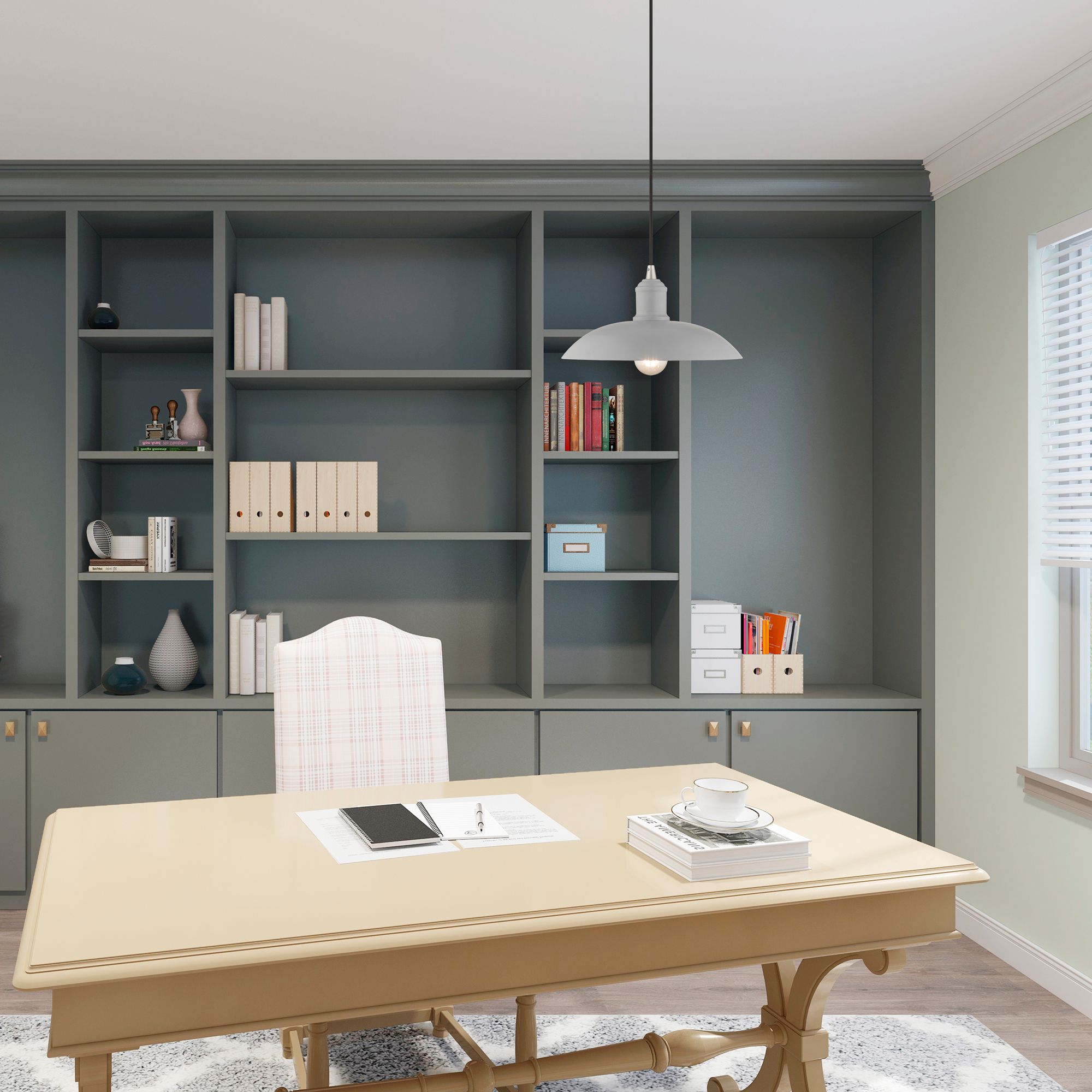 Livex Lighting Nordic 12 1/2" Wide Modern Gray Dome Mini Pendant