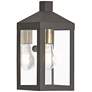 1_Livex Lighting Nyack 10 1/2" High Bronze Outdoor Wall Light