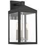 2_Livex Lighting Nyack 17 1/2" High Black Outdoor Wall Light