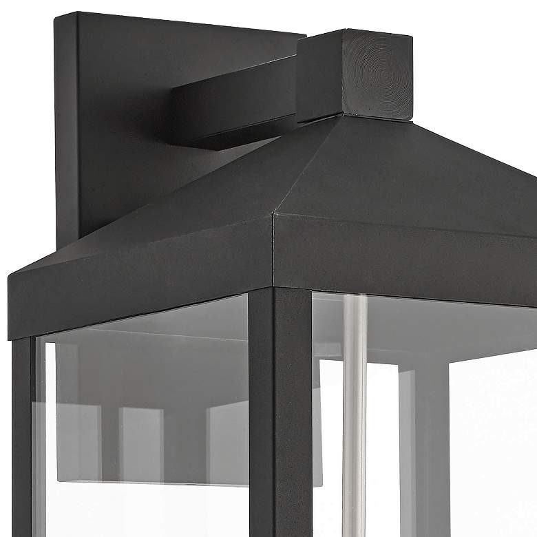 Image 3 Livex Lighting Nyack 17 1/2" High Black Outdoor Wall Light more views
